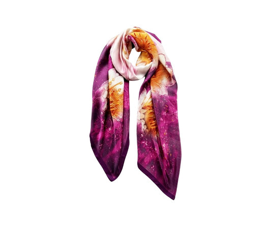 Floral Silky Scarf